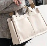 TOTE: Our Multi Pocket Canvas Tote Bag