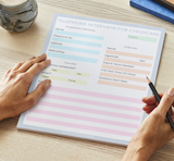 Telephone Interview Memo Notepad
