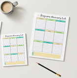 Daycare Grocery List Pad