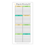 Daycare Grocery List Pad