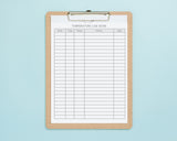 Temperature Log Book - For Childcare Providers {INSTANT PRINTABLE DOWNLOAD}