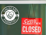 FREE + Shipping: Childcare is Essential Wall Decal Sticker