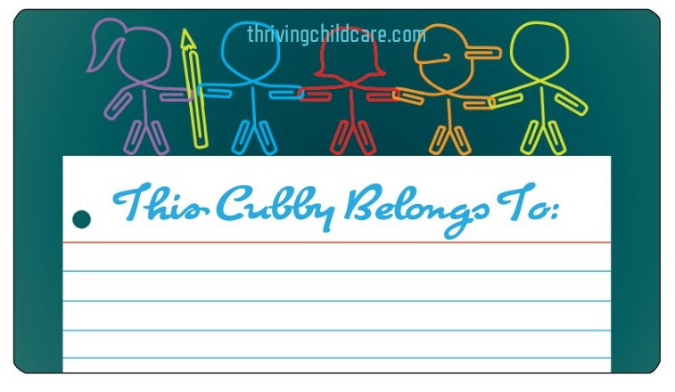Childcare Cubby Labels – ThrivingchildcareShop.com childcare-cubby-labels-thrivingchildcareshop-com