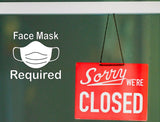 Face Mask Required Wall Decal Sticker