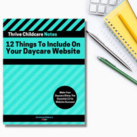 12 Things To Include On Your Daycare Website - [INSTANT PRINTABLE/DOWNLOAD]