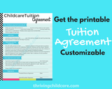 Childcare Daycare Tuition Agreement Contract