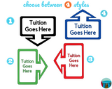 Tuition Goes Here Wall Decal Sticker