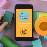 KIDDYCONTACTS: Virtual Mobile Business Card [INSTANT DIGITAL DOWNLOAD]