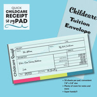 Quick Childcare Receipt Pad