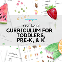 Toddler + Pre-K + K Mega Montessori Friendly Curriculum Bundle [INSTANT PRINTABLE/DOWNLOAD]
