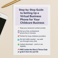 Step-by-Step Guide to Setting Up A Virtual Business Phone for Your Childcare Business  [INSTANT PRINTABLE/DOWNLOAD]