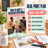 How to Host a Childcare Open House That Actually Leads to Enrollments — Ad-Free Printable Guide [INSTANT PRINTABLE/DOWNLOAD]