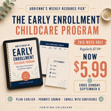 How To Create An Early Enrollment Childcare Program - [INSTANT PRINTABLE/DOWNLOAD]