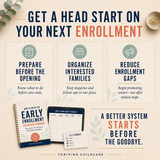 How To Create An Early Enrollment Childcare Program - [INSTANT PRINTABLE/DOWNLOAD]