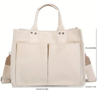 TOTE: Our Multi Pocket Canvas Tote Bag