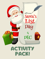 Santa's List Day ULTIMATE Activity Pack: Wonderland Adventures Printable Activities [INSTANT PRINTABLE/DOWNLOAD]