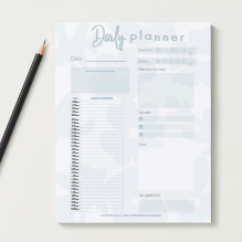 Daily Planner Note Pad