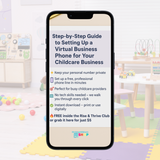 Step-by-Step Guide to Setting Up A Virtual Business Phone for Your Childcare Business  [INSTANT PRINTABLE/DOWNLOAD]