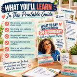 What to Say When You Need to Set a Boundary With a Daycare Parent — Ad-Free Printable Guide [INSTANT PRINTABLE/DOWNLOAD]