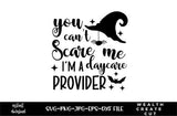 GRAPHIC: "You Can't Scare Me" Halloween Graphic [INSTANT PRINTABLE/DOWNLOAD]