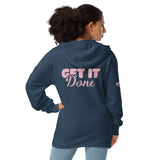 HOODIE: "Get It Done"  Unisex fleece zip up hoodie