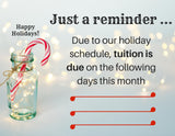 FREE Holiday Flyers & Tuition Reminder [INSTANT PRINTABLE/DOWNLOAD]
