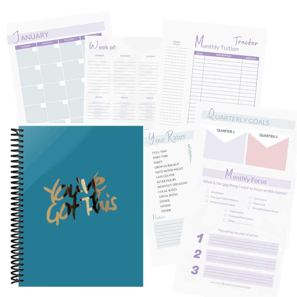 The Provider Planner & Organizer - The Essential Tool For The Childcare Provider