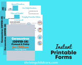 COVID-19 PROTOCOL & POLICY FORMS PACK - For Childcare Providers and Parents {INSTANT PRINTABLE DOWNLOAD}