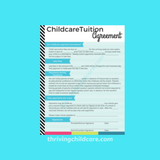 Childcare Daycare Tuition Agreement Contract