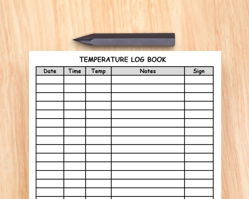temperature-log-book-for-childcare-providers-instant-printable-down-thrivingchildcareshop-com for Free Printable Daycare Sign In Sheets Temperature Log Book - For Childcare Providers {INSTANT PRINTABLE DOWN – ThrivingchildcareShop.com for Free Printable Daycare Sign In Sheets