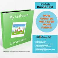 My Childcare Binder Bundle Set - Binder Kit [INSTANT PRINTABLE/DOWNLOAD]