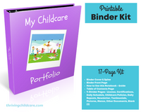 My Childcare Binder Bundle Set - Binder Kit [INSTANT PRINTABLE/DOWNLOAD]