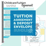 CHILDCARE TUITION AGREEMENT & DEPOSIT ENVELOPE - for Childcare Providers and Parents [INSTANT PRINTABLE DOWNLOAD]