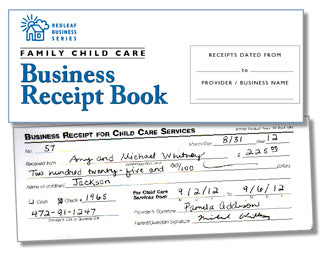 Receipt Book for Family Child Care