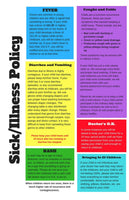 POSTER:  Childcare Sick & Illness Policy