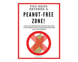POSTER:  Peanut-Free Zone!