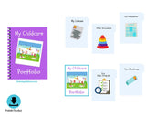 My Childcare Portfolio - Binder Kit [INSTANT PRINTABLE/DOWNLOAD]