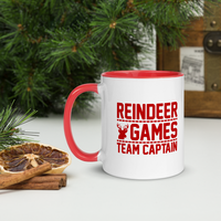 MUG: Reindeer Games Team Captain Mug with Red Color Inside