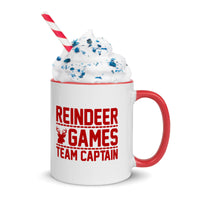 MUG: Reindeer Games Team Captain Mug with Red Color Inside