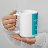 MUG: "Keep Calm" White glossy mug
